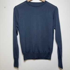 Muji Women 100% Merino Wool Sweater Medium Minimalist Luxury Preppy Heritage